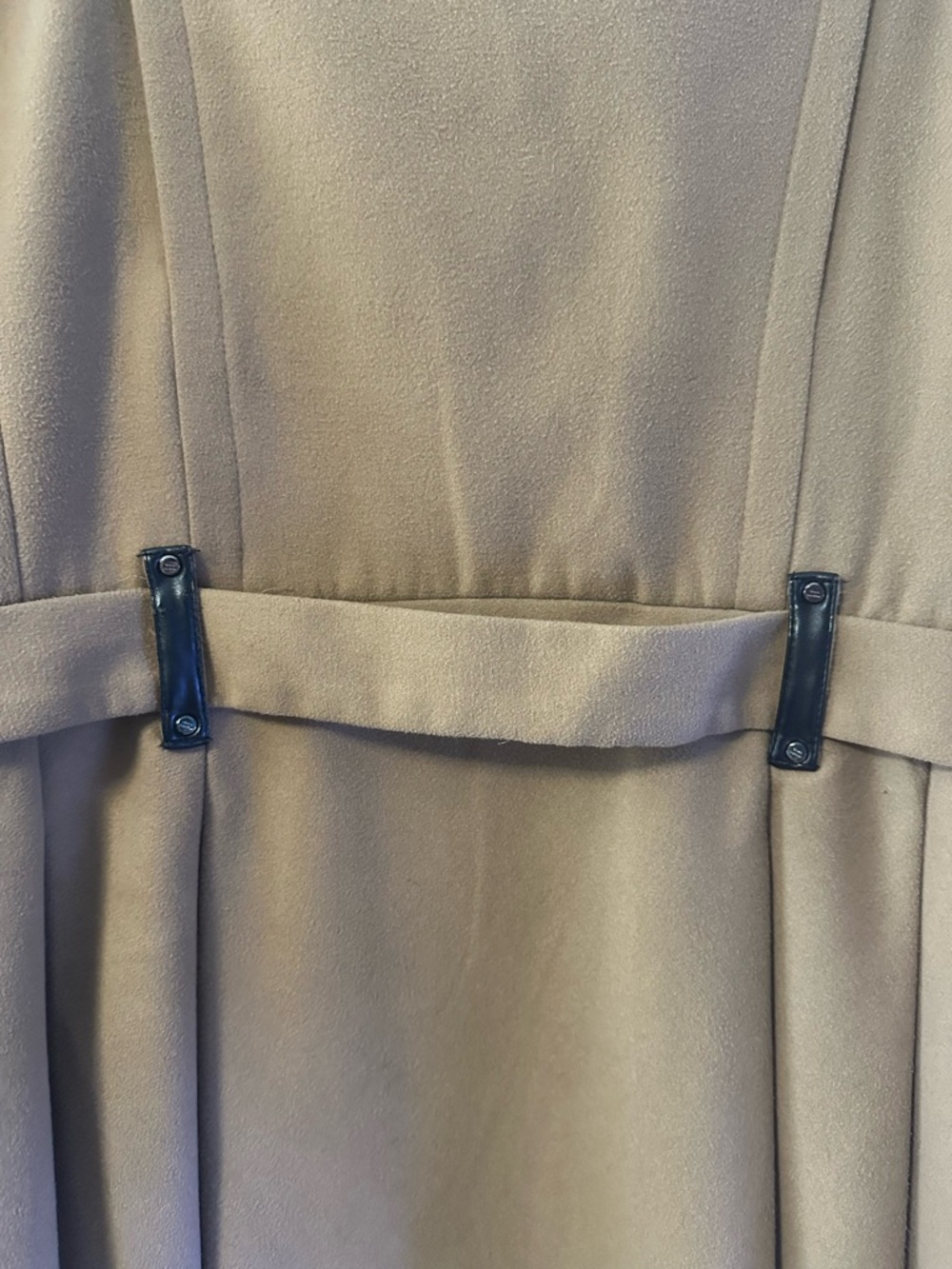 Steve Madden Plus Size Peacoat Belted Skirted Coat - Picture 5 of 6